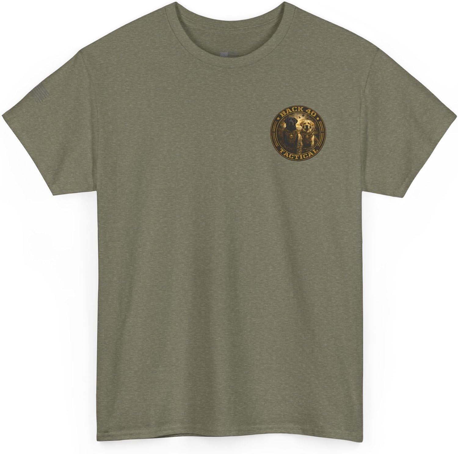 Back 40 Tactical Lab at the Lake T-Shirt | Patriotic Outdoor Graphic Tee | Military Style Shirt |