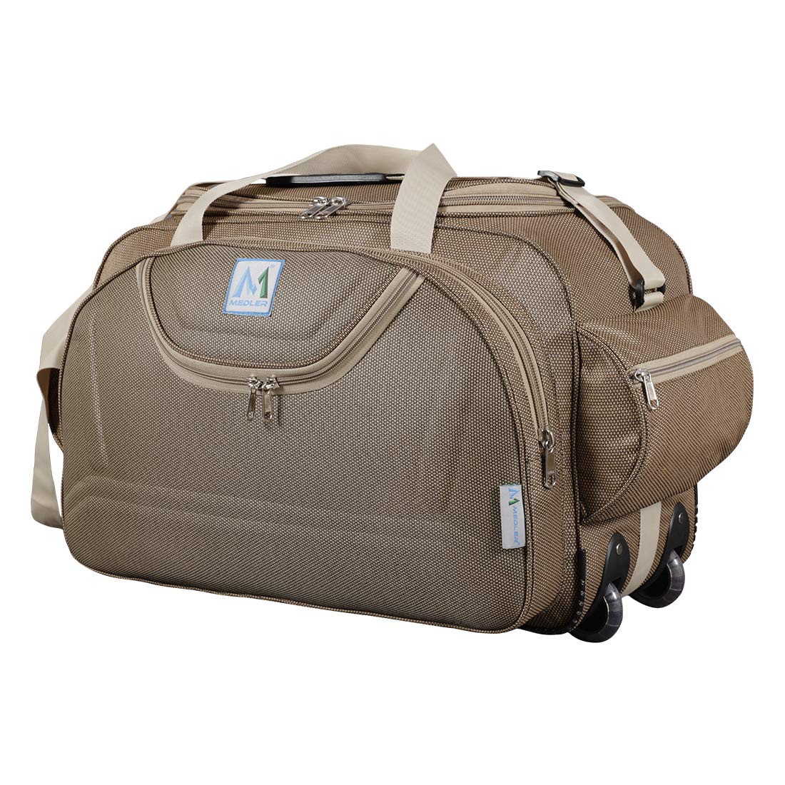 M MEDLER (Expandable) Duffel_EPOCH-Beige Duffel Strolley Bag