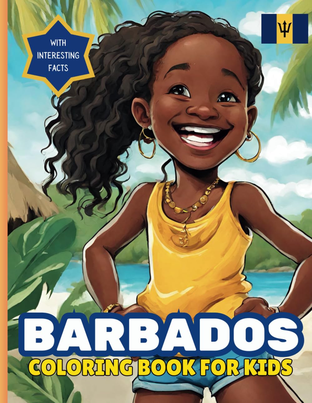 Barbados Coloring Book For Kids: With Interesting Facts Paperback – 2 Mar. 2022