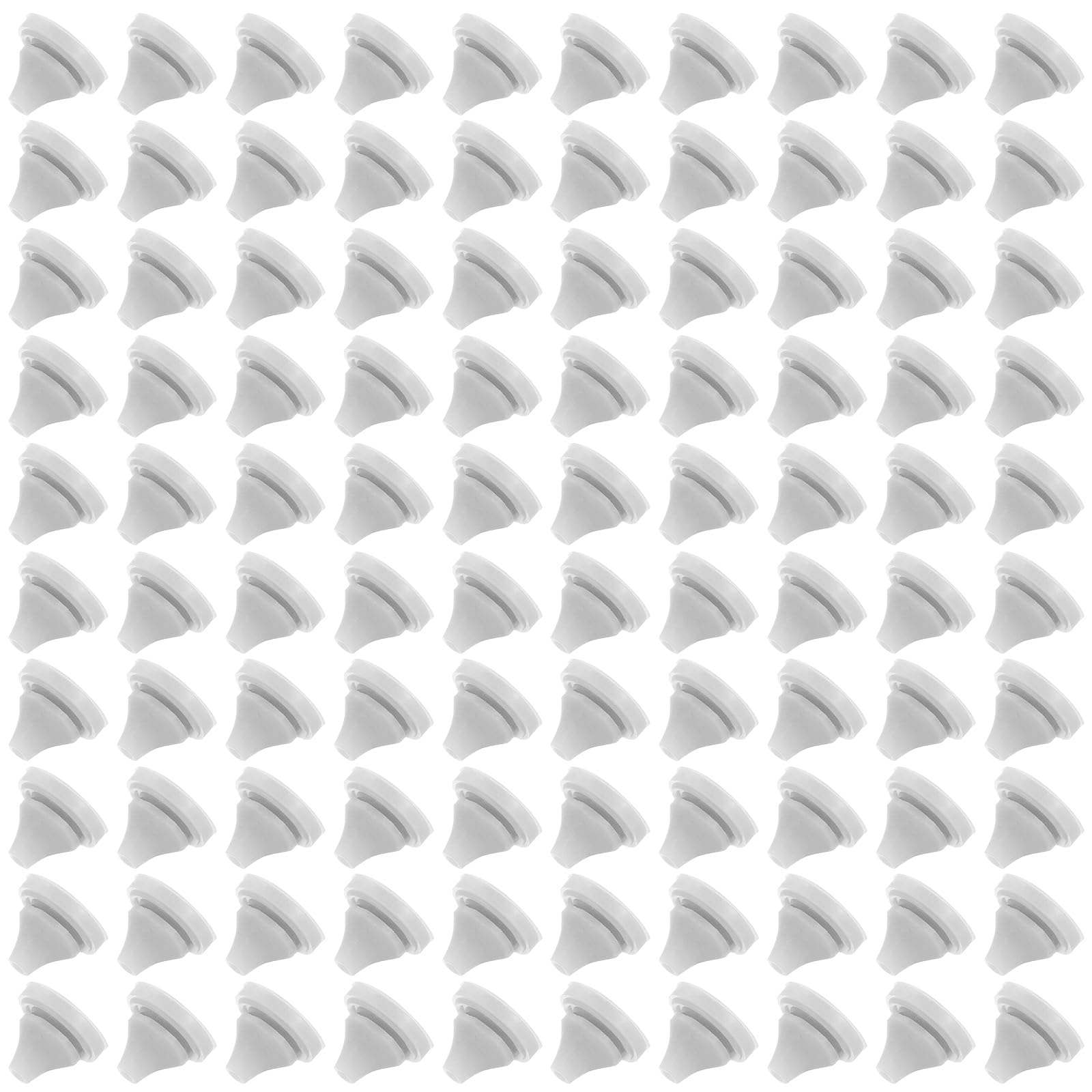 Licqic Light/Grey 100 Pcs Shower Head Replacement Nozzles, Silicone Nozzle Sprinkler Spout Round,