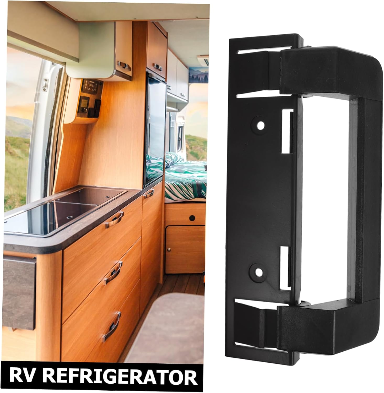 Luxshiny Replacement Handles for Refrigerator Rv Fridge Door Handle Grip Kit Repair