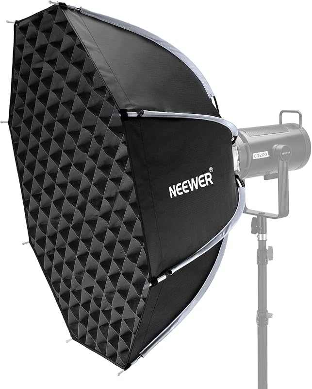NEEWER 35"/90cm Octagonal Softbox, Quick Release Bowens Mount Nylon, NS35P | Soft Box, Honeycomb, Grid, Light Diffusers, Bag, for RGB CB60 CB60B CB200B MS60B MS60C MS150B S101-300W/400W Pro Vision 4 Q4
