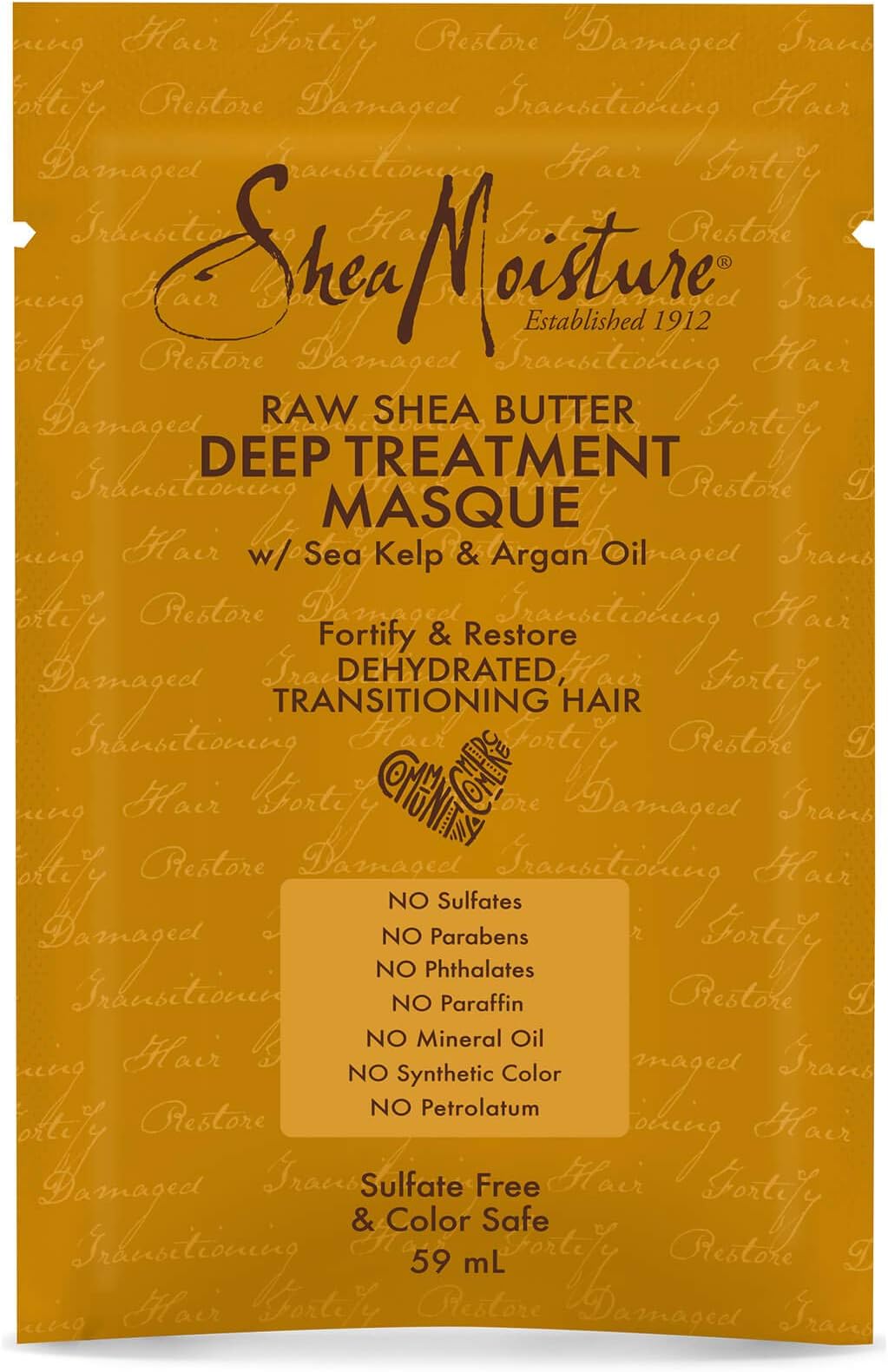 Raw Shea Butter Treatment Masque Sachet 59ML