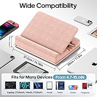 Vista 2 de Escritorio para laptop y tablet con cojín, almohada para computadora portátil para sofá, cama, automóvil, soporte de almohada ajustable