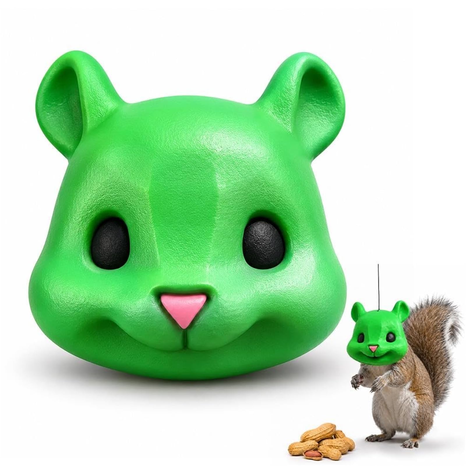 Mouse Head Squirrel Feeder, Squirrels Head Feeders for Outside