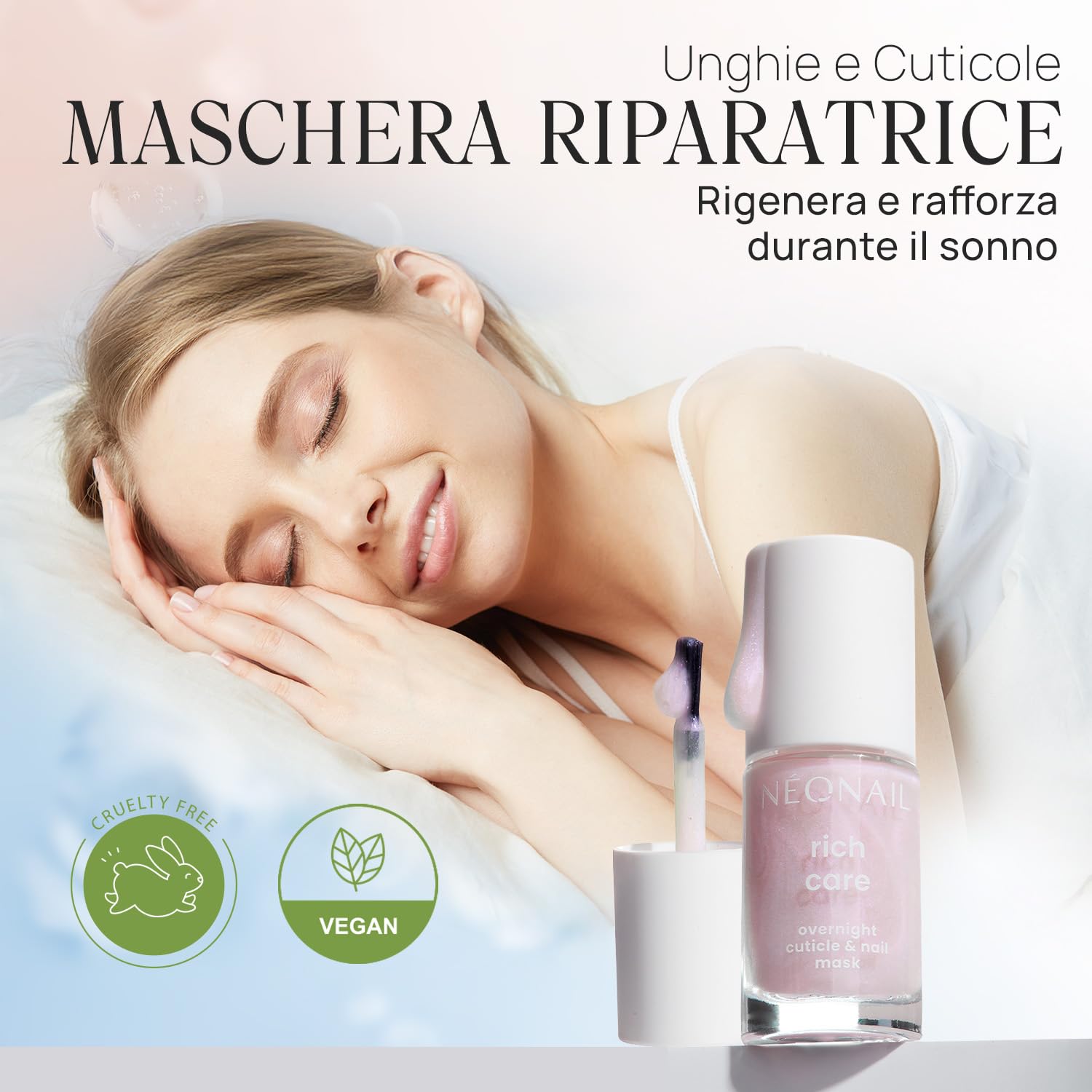 NÉONAIL Rich Care Overnight Cuticle & Nail Mask - Nail Strengthening & Cuticle Moisturizer - 5ml - 5