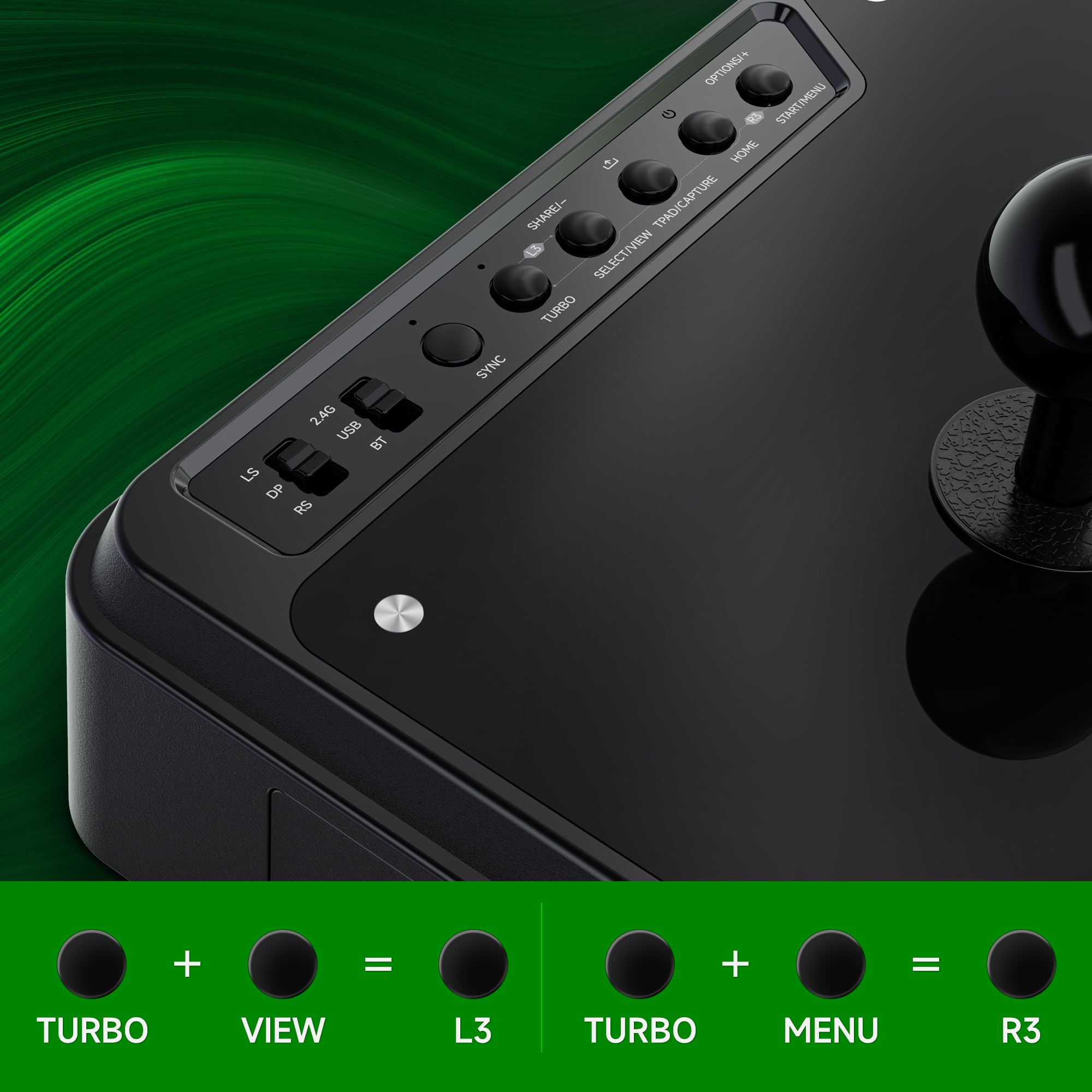 MAYFLASH Wireless Arcade Fighting Stick F700X für Xbox Serie, PS4, Switch/Switch 2, Windows, Apple, Android. Fight Stick unterstützt kabelloses Bluetooth, 2,4 G Empfänger und kabelgebundene Verbindung