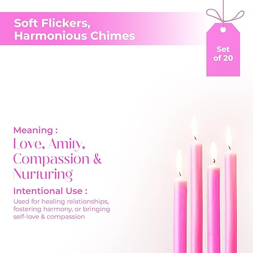 Miniatura 2 de Juego de 20 velas cónicas de color sólido, velas de cera de parafina sin goteo de 4 pulgadas con mecha de algodón, ideal para bodas, shabat,