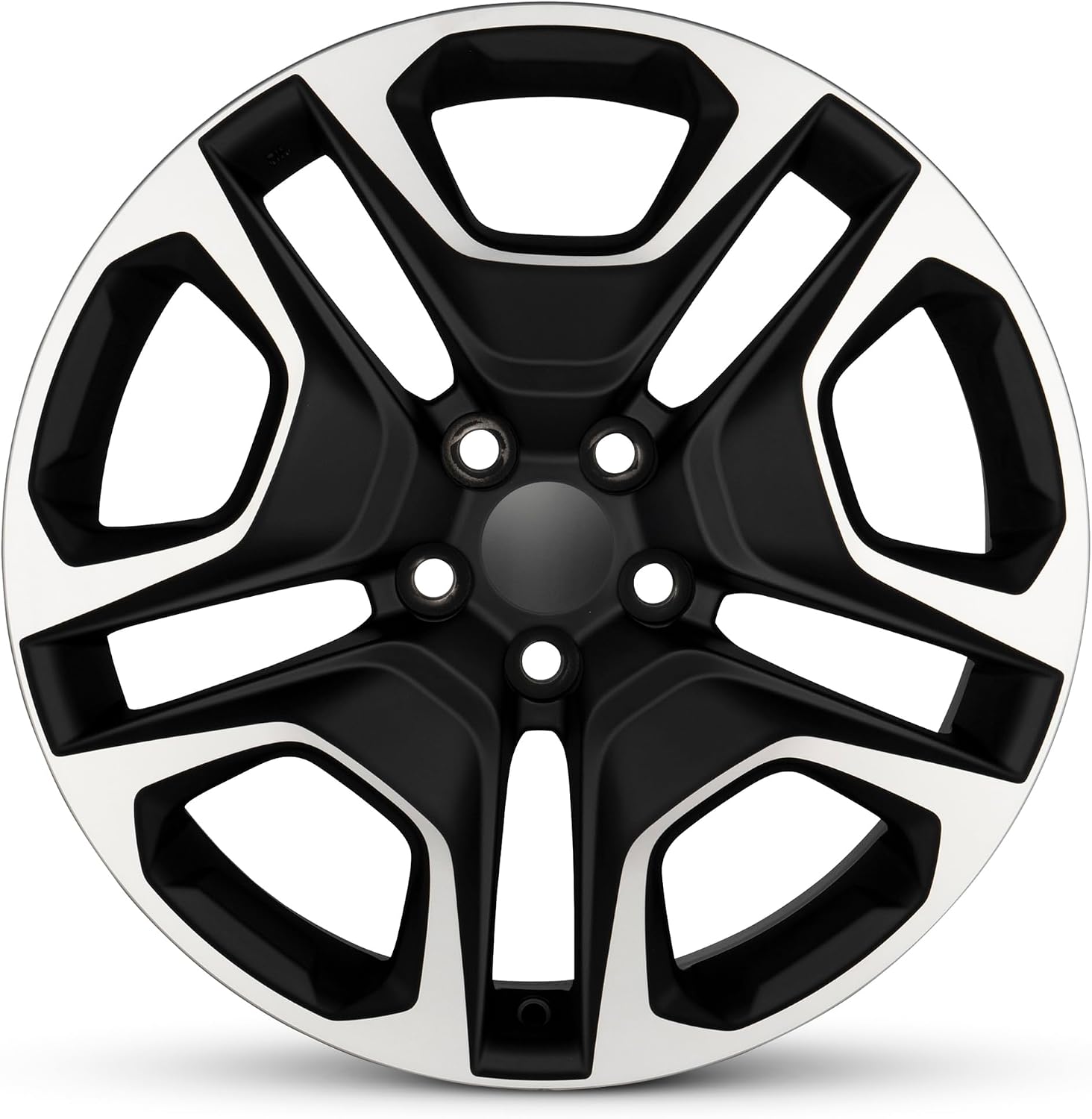 For 2019-2024 Toyota Rav4 19 Inch Machined Face with Painted Inlay Black Rim - OE Direct Replacement - Road Ready Car Wheel
