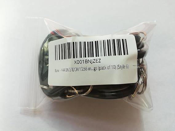 YARONGTECH 13.56 mhz M1 S50 IC RFID Tags (Pack of 10) (Style 6)