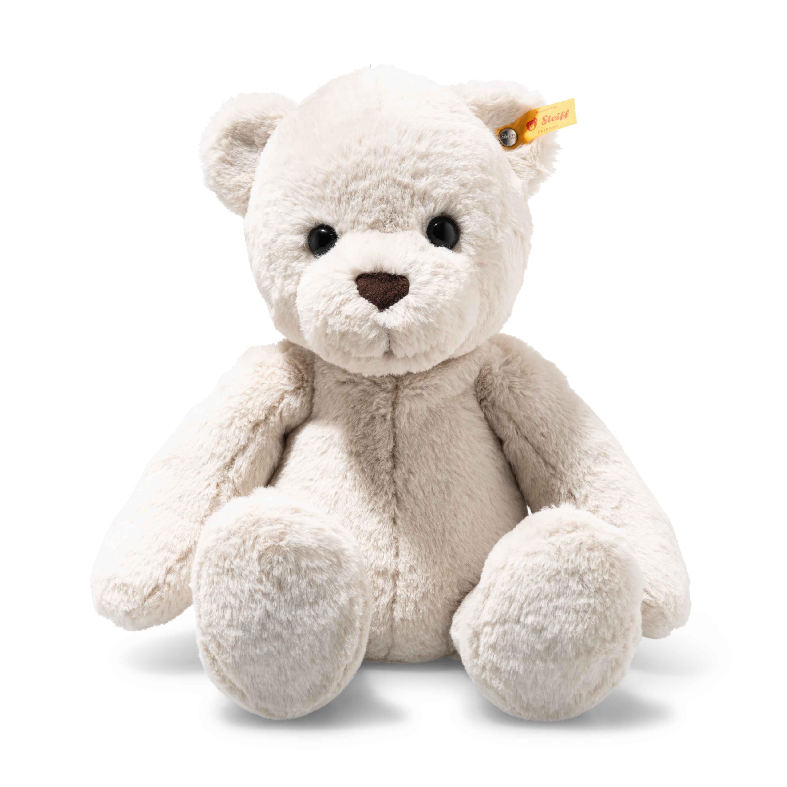 Steiff Teddy Bear Robby 42 cm Cream, Teddy Bear for Cuddling and Playing for Children, Made of Cuddly Soft Plush, Soft Toy Teddy Movable, Machine Washable