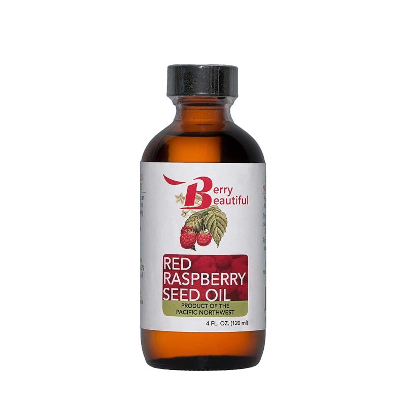 Óleo de semente de framboesa vermelha Berry Beautiful, prensado a frio e não refinado, 120 mL