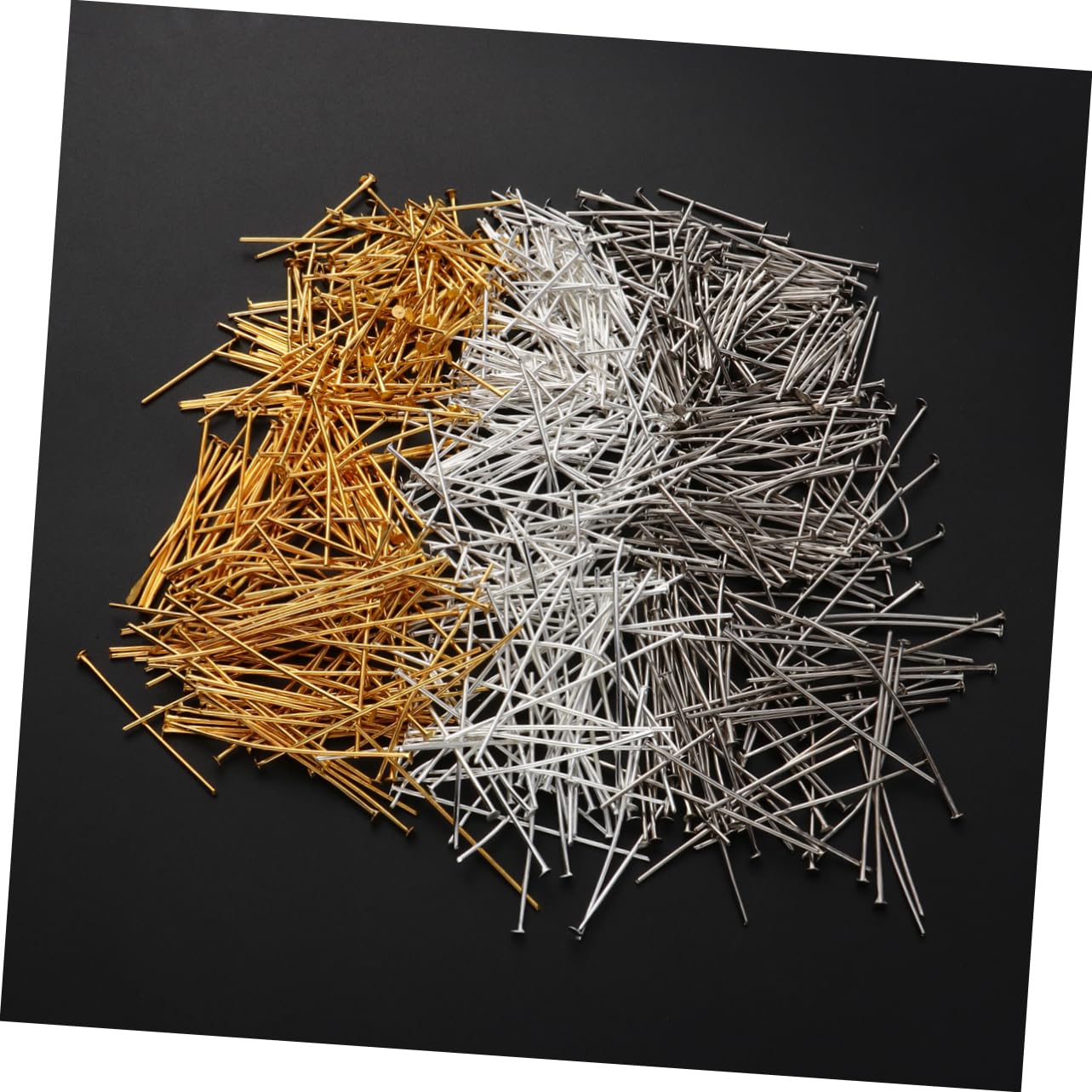 ULDIGI DIY Jewelry Making Accessory Set 9pcs Flat Head t Pin Perfect for Necklace Bracelet Beads Random Color