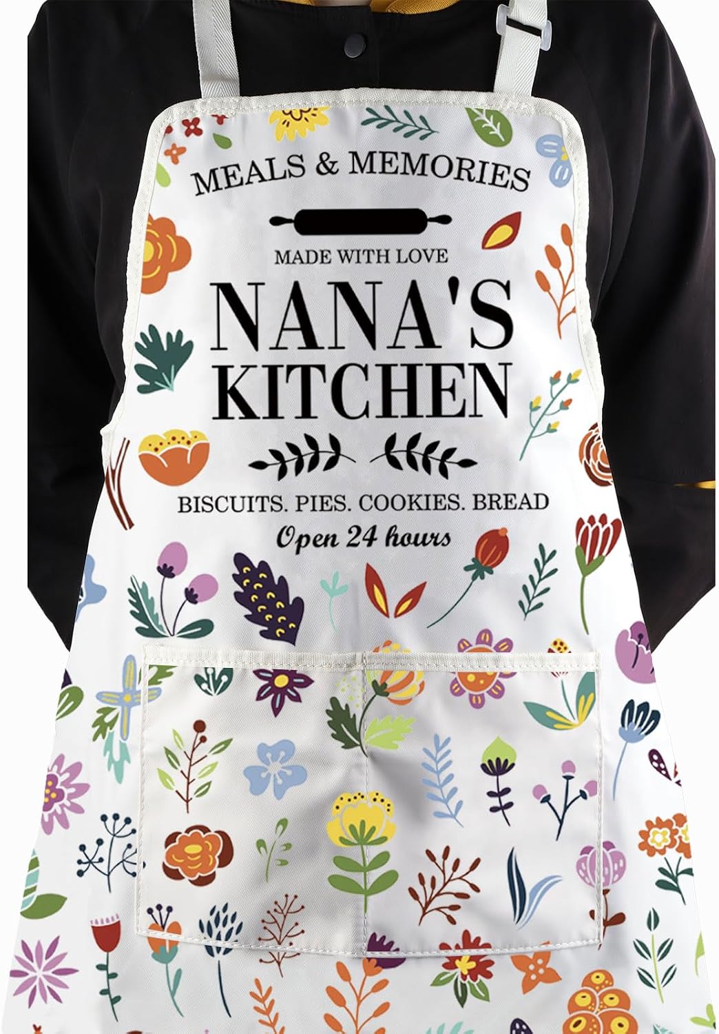 WCGXKO Nana’ Kitchen Apron Funny Nana Gift Grandparent Gift Housewarming Gift Mother’s Day Gift for Nana image 5