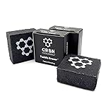 CRBN Pickleball - Paddle Eraser, Best Carbon Fiber Pickle Ball Racket Cleaner, Fast & Easy Rubber Bar to Remove Ball Residue, Dirt, & Minor Scrapes/Scratches - Patent Pending (Black, 2 Pack)