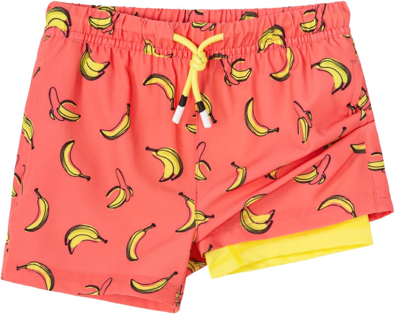 SURF CUZ Boys Swim Trunks with Compression Liner Toddler Swimsuit Boy Swim Shorts Bathing Suits Boxer Brief Swimming Trunks