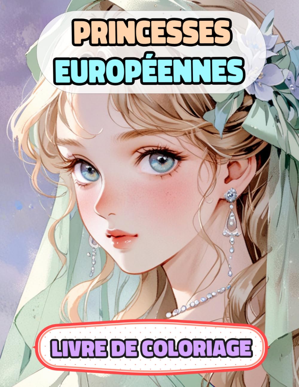 Princesses Européennes Livre De Coloriage: Pages A Colorier De Reines Femmes Royales Monarque Impératrice Palais Fille Château Médiéval Noble Dame ... Relaxation | Pour Enfant Adulte Ado Senior