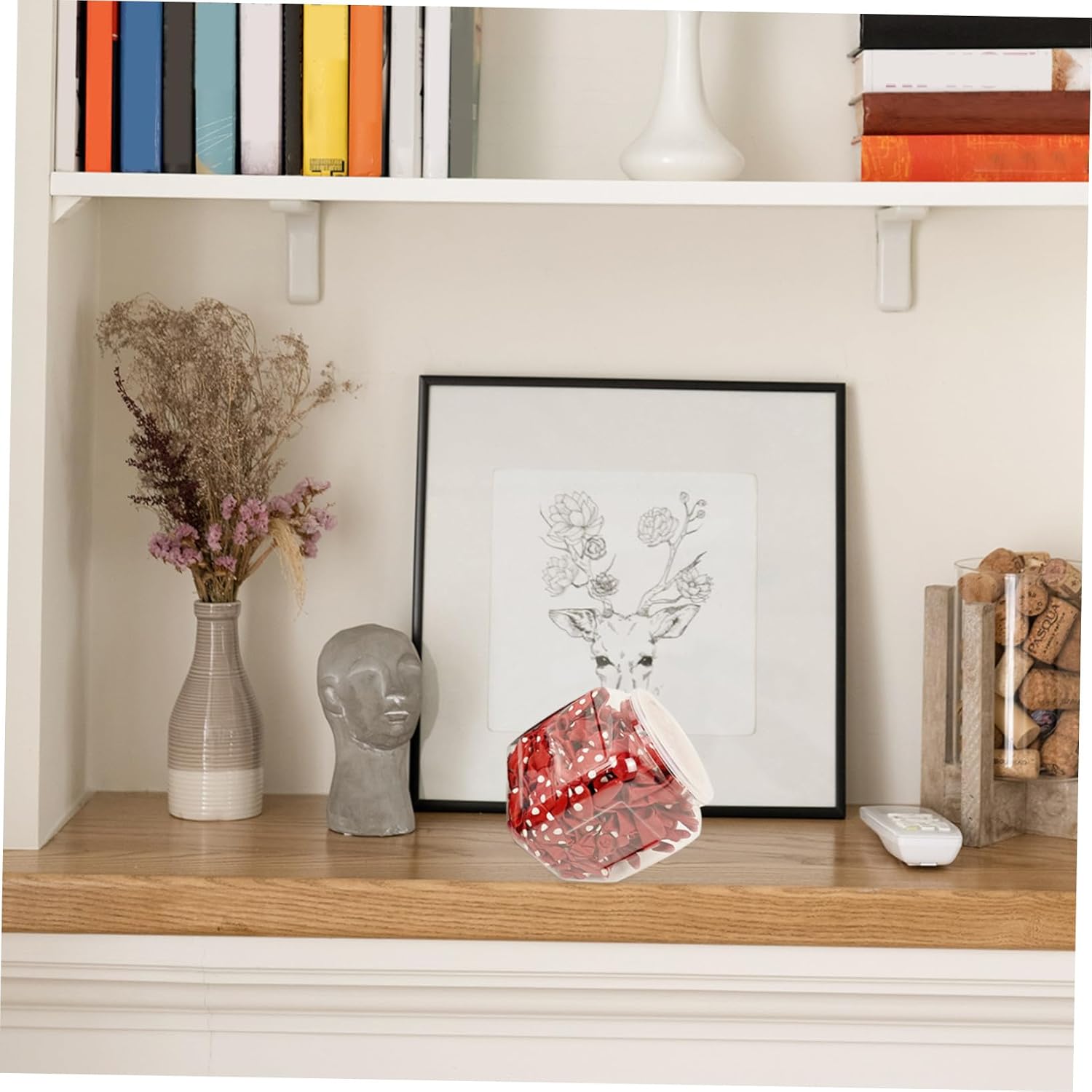 1pc Plastic Balloon Jar Creative Storage Box for Candies and Festive Party Supplies Lightweight and Leak Design