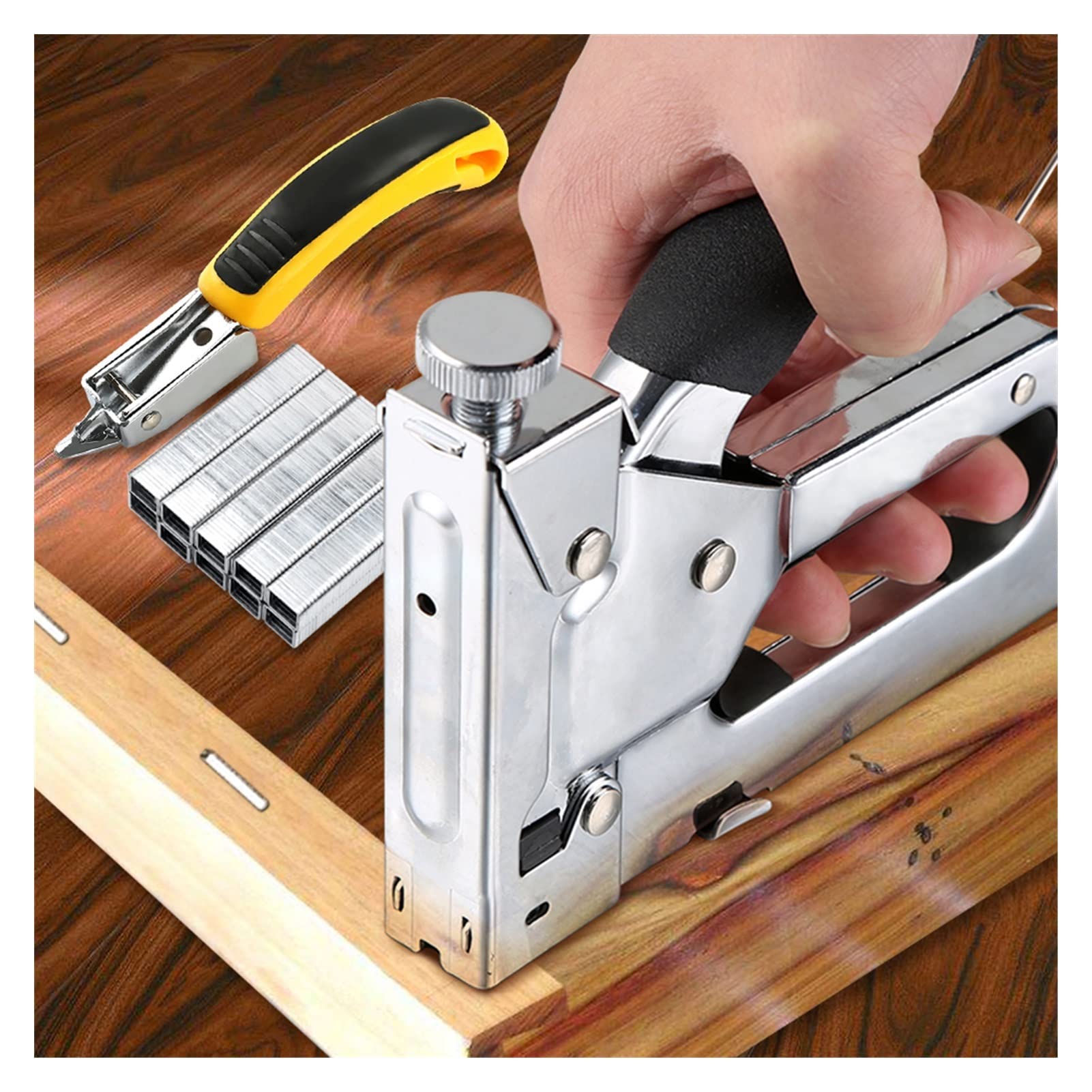 Pneumatyczny pistolet do gwoździ 3 w 1 Drzwi narzędzi do druku/T/u Typ Heavy Duty Instrukcja Tapicerka Narzędzia drewniane Meble majsterkowanie Dom Ergonomiczny i lekki