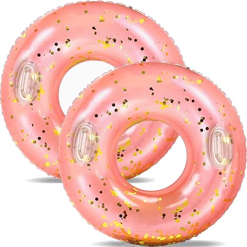 2 anillos de natación hawaianos para adultos, anillo de piscina, flotador, flotador, verano, playa, balsa de natación, suministros de decoración de