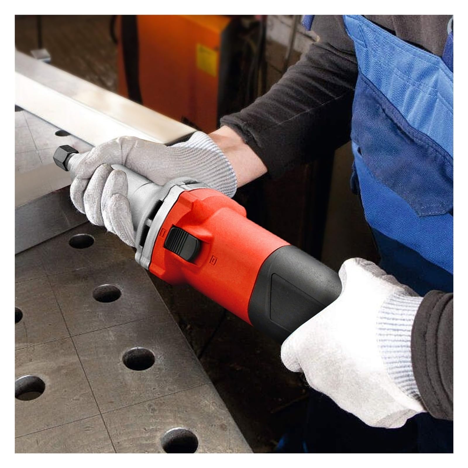 Amoladora Recta De 600 W, Lijadora Varillas, Grados Con Regulador Velocidad 0 A 27000 Rpm, Diámetro Pinza 6 Mm OperacióN De Alta Velocidad