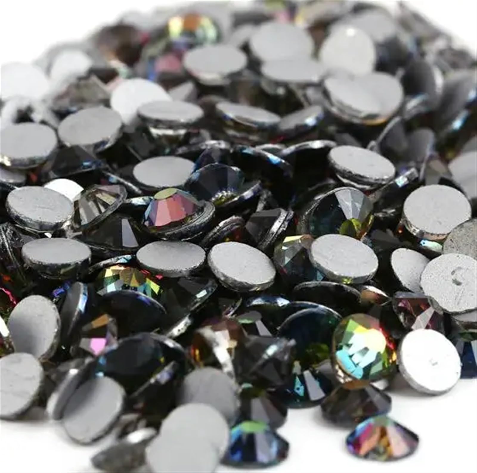 Strass per nail art SS3-SS30, colore rosso scuro chiaro, per nail art (oro rosa arcobaleno, SS16, 1440 pezzi) arcobaleno SS20, 1440 pezzi