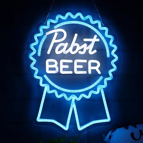 Señales de neón de cerveza pabst para decoración de pared