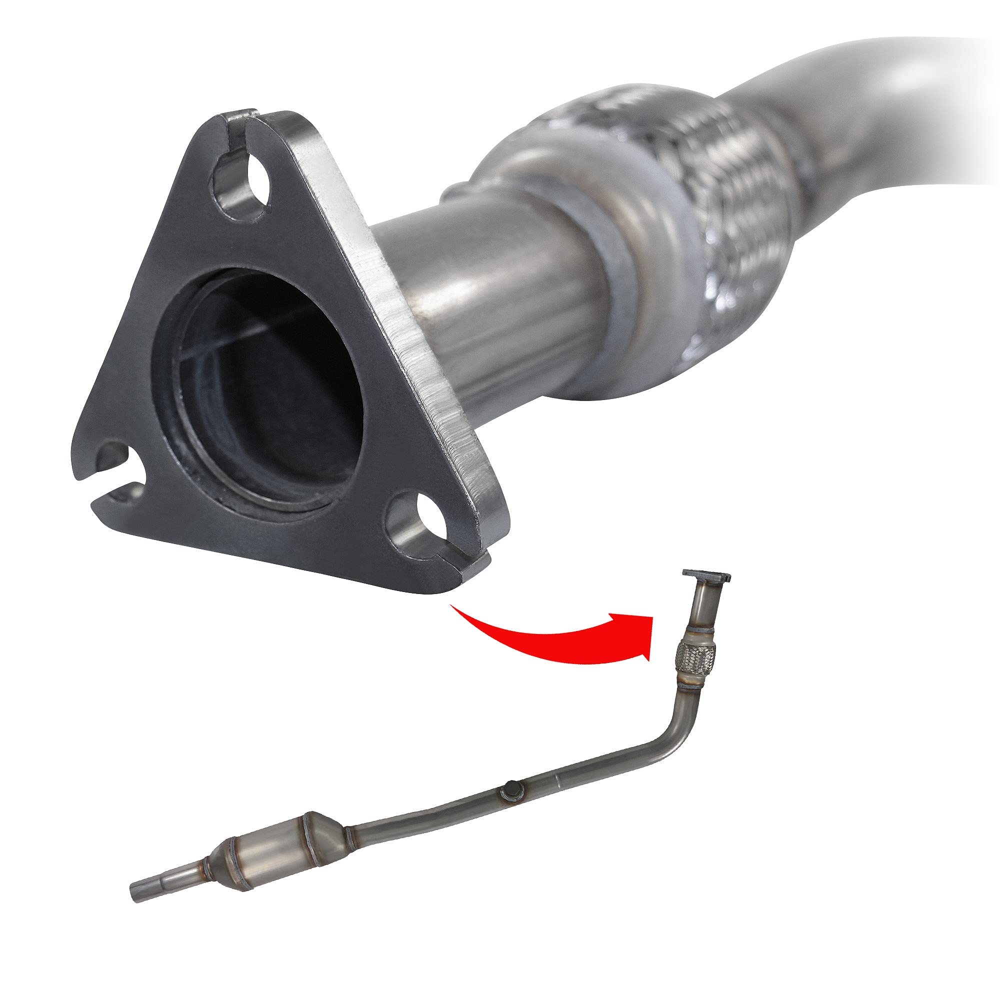 BESTPRICE Katalysator inkl. Anbaumaterial Kompatibel mit SEAT AROSA (6H1), VW LUPO 1 (6X1, 6E1), POLO 3 (6N1)