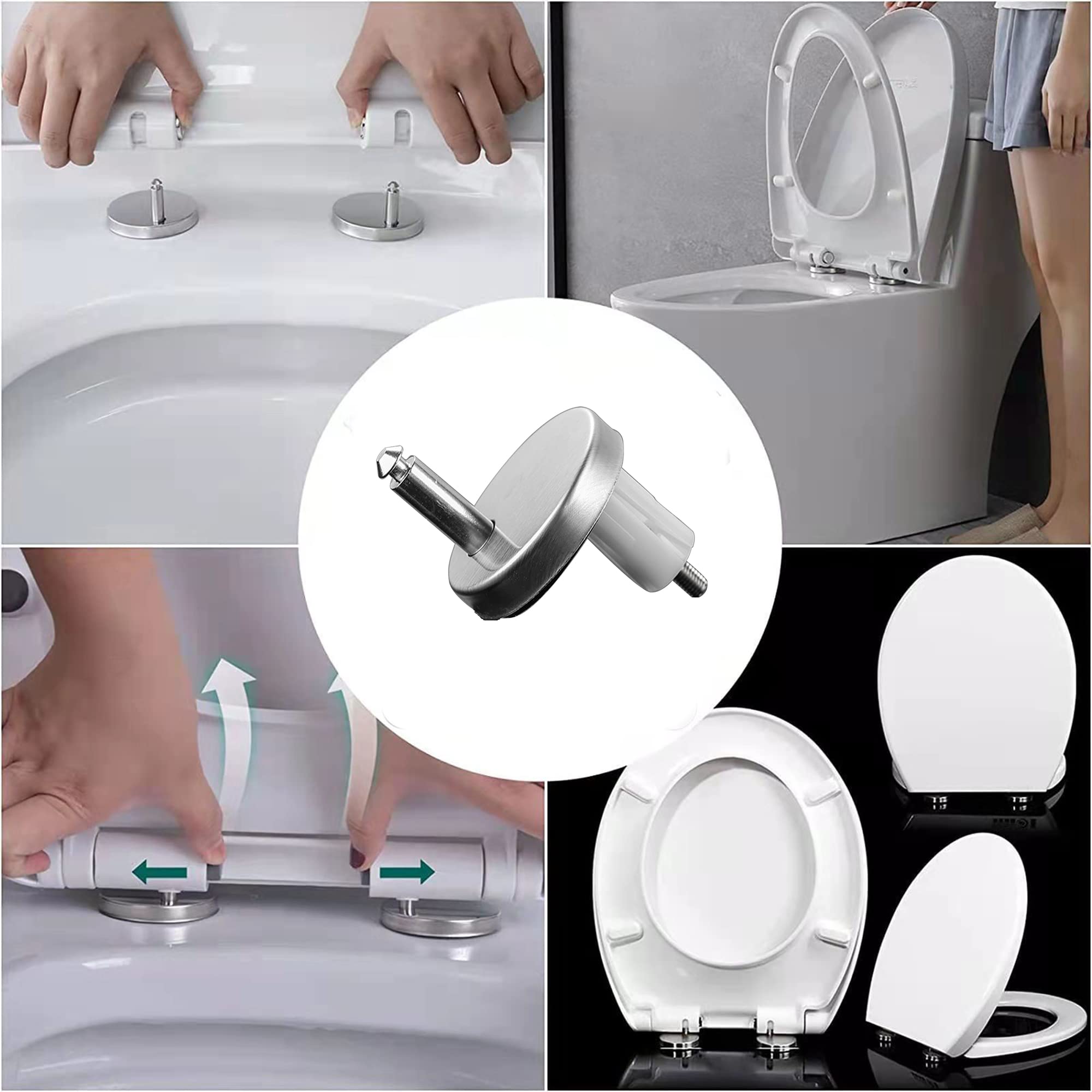 2x Fijaciones Para Bisagras De Asiento De Inodoro Tuercas De | Cuotas