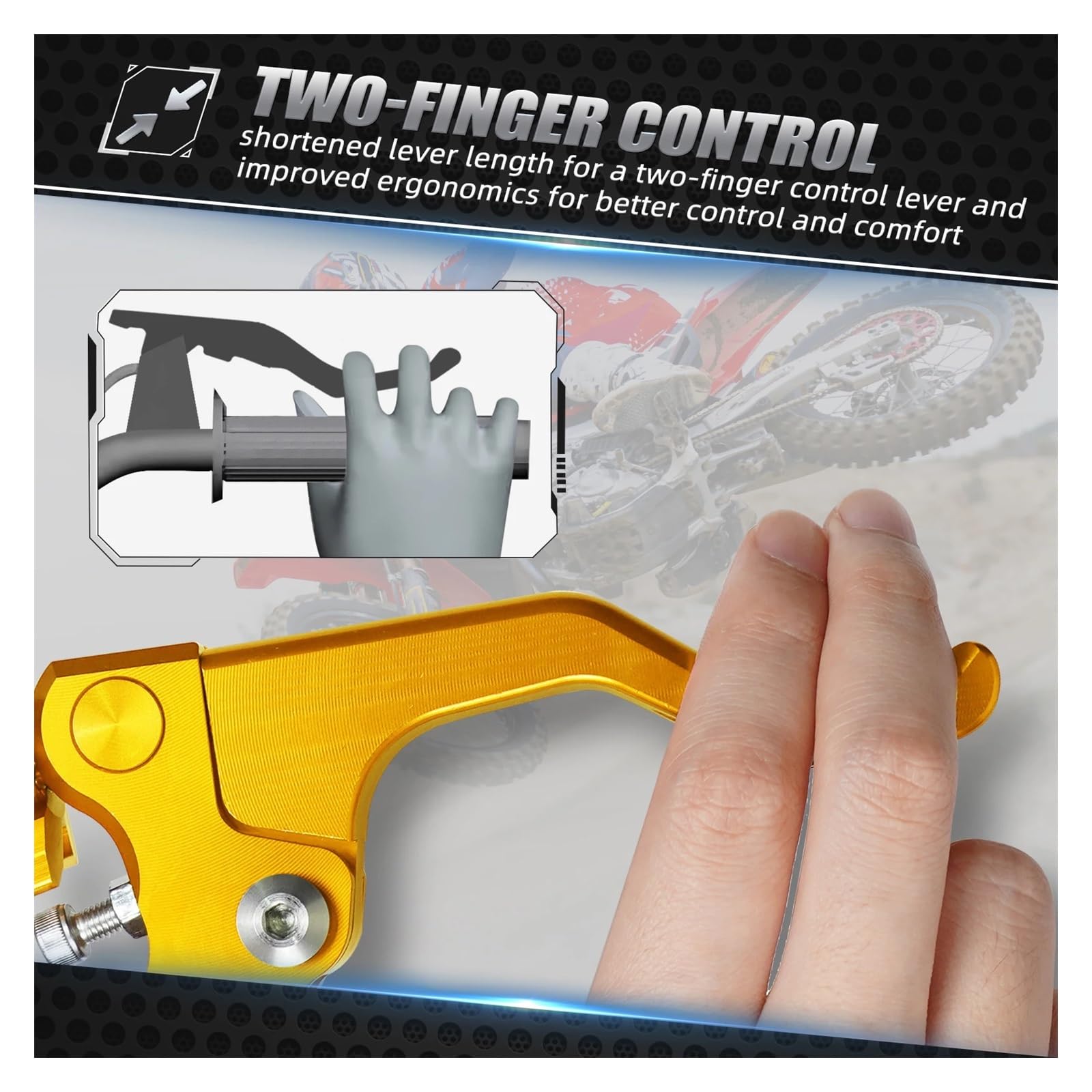 Palanca De Embrague Corta Acrobacias, 22MM, para Suzuki RM125 RM250 RMZ250 RMZ450 DR-Z250 DRZ400E DRZ400S DRZ400SM GSX-R600 GSX-R750 GSX-R1000 Palancas Frenos