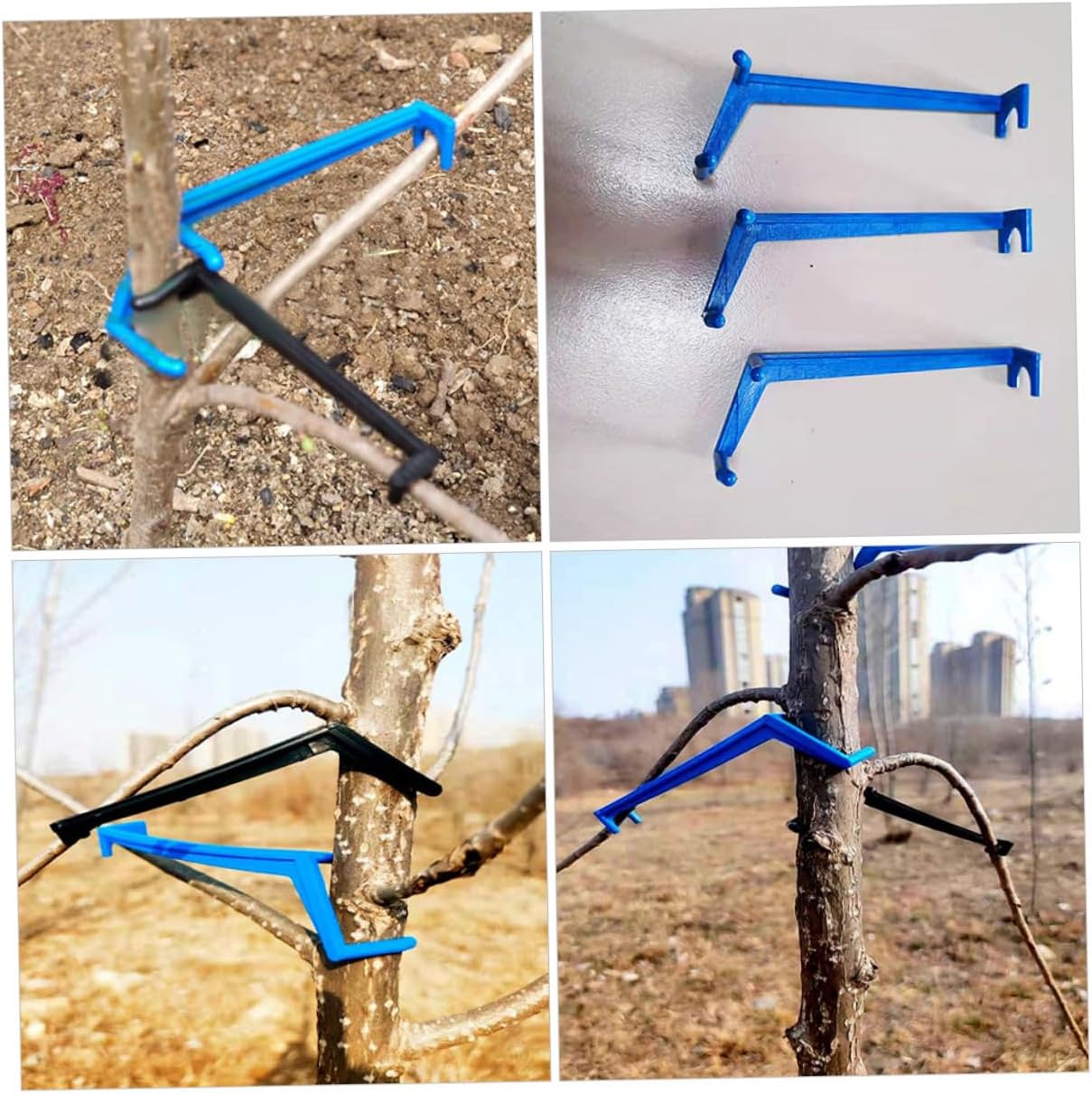 POPETPOP Adjustable Limb Spreaders for Fruit Trees 100pcs Plastic Branch Support Tools Tree Training Clips for Gardening for Branch Modelling and Bending