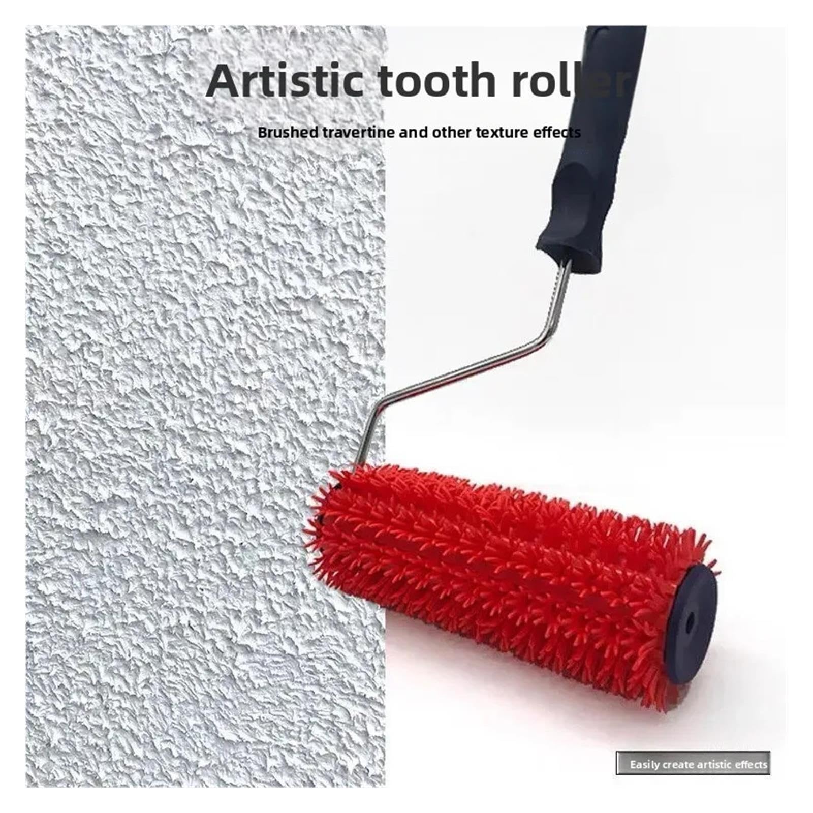 Rodillos De Pintura Texturizados Rodillo de pintura artística con dientes de flores.