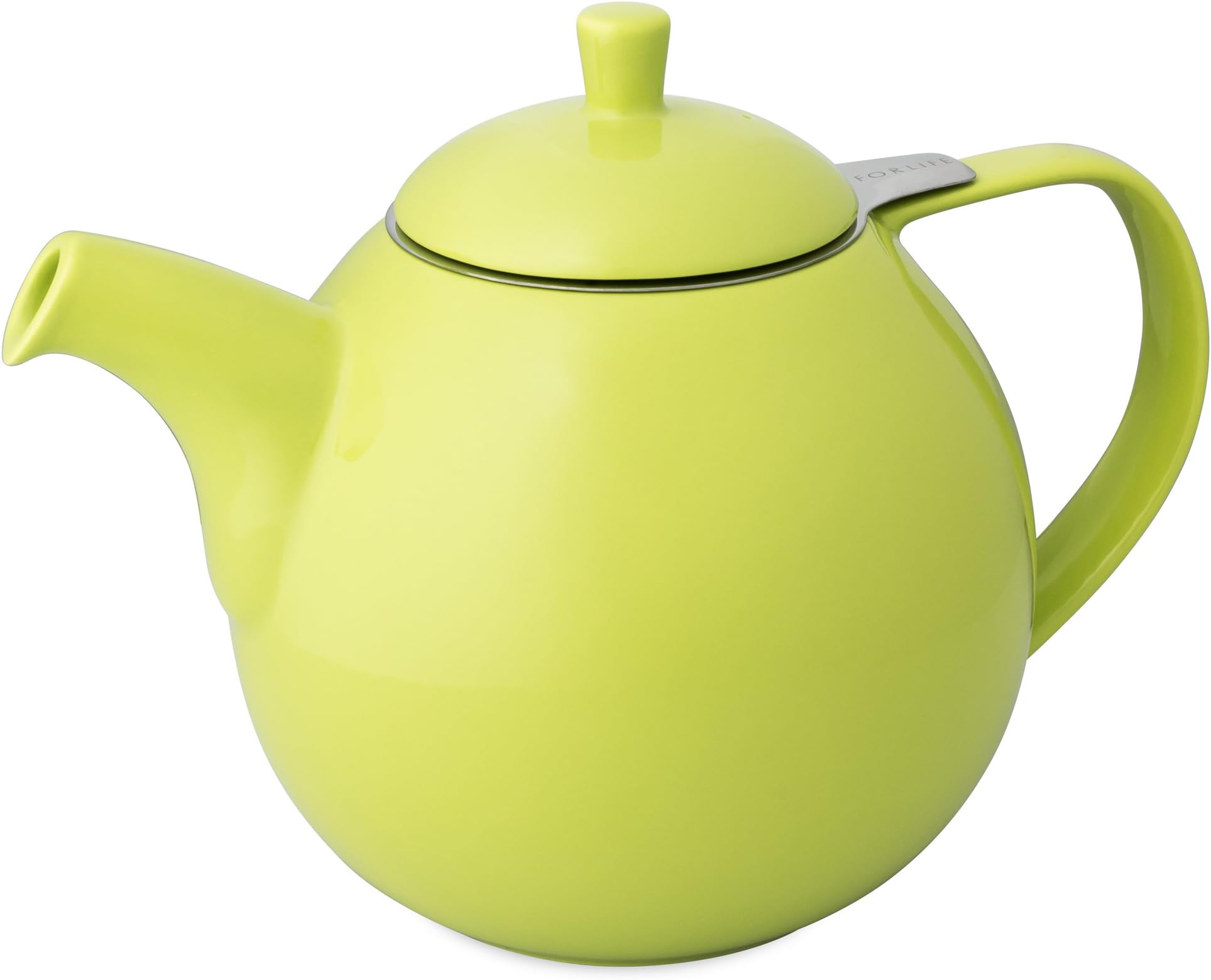 FORLIFE Curve Teapot with Infuser, 45-Ounce, Lime