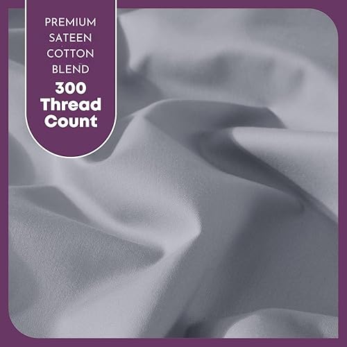 Miniatura 3 de CirclesHome Fundas de almohada de tamaño estándar, fundas de almohada de mezcla de algodón satinado, fundas de almohada suaves y cómodas, protegen