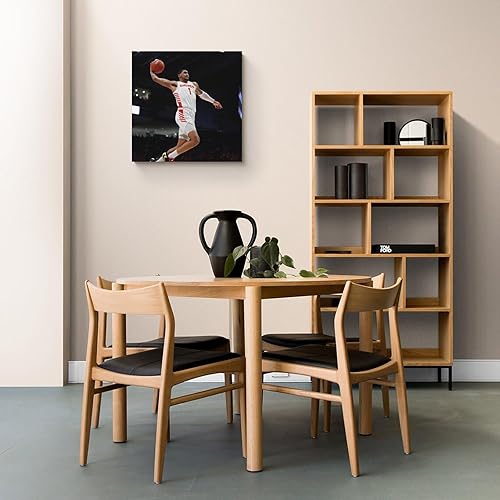 Miniatura 7 de EkSma Obi Toppin El arte clásico de jugadores de baloncesto famosos, póster sobre lienzo, arte de pared, impresión de pergamino, pared de sala de