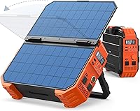BLAVOR DS-S1600 1600W Portable Solar Power Station: 1024Wh LiFePO4 Battery, Built-in 40W Panel, Home Backup & Camping Generator