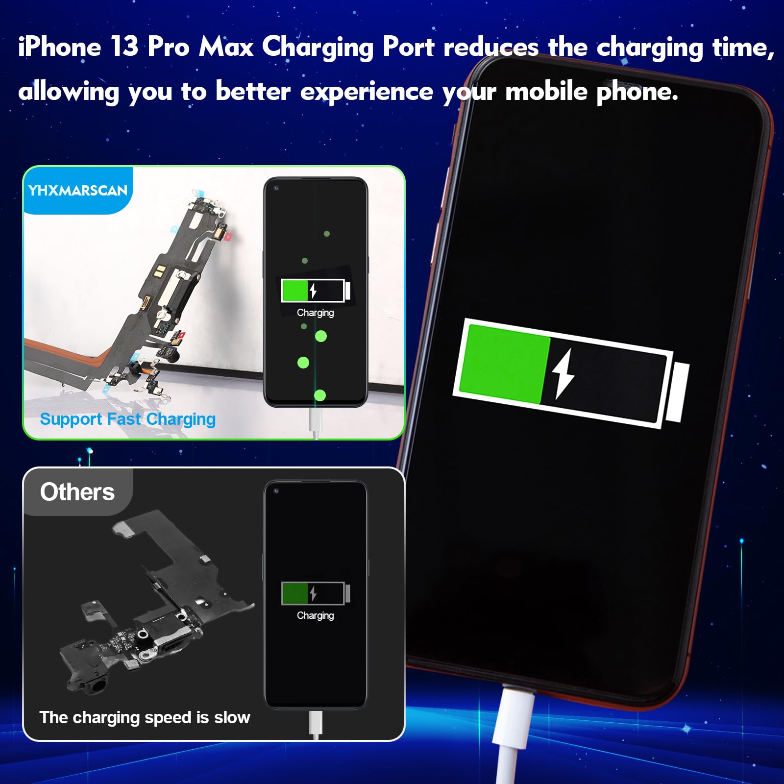 Flex Cable Iphone Charging Socket Repair IPhone 14 Pro Max