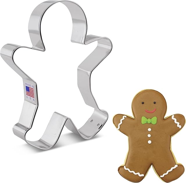 Ann Clark Large Gingerbread Man Cookie Cutter, 12.7 cm