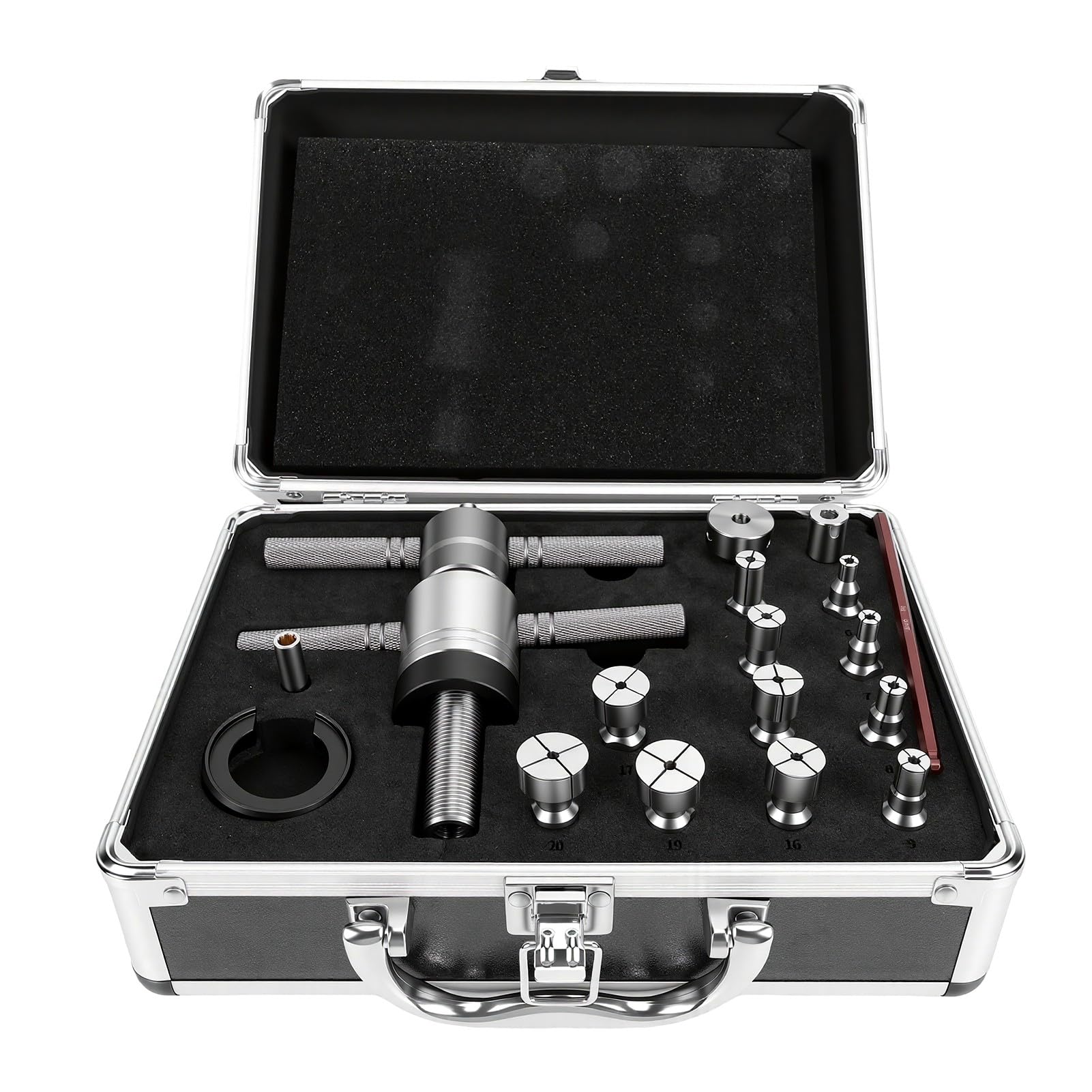 banapoy Herramienta de Extracción de Cojinetes de Buje de Bicicleta, Extractor Cojinetes Pinza Expansible, para Reparación Interiores 6 a 20 Mm y Exteriores de 14 a 39 Mm