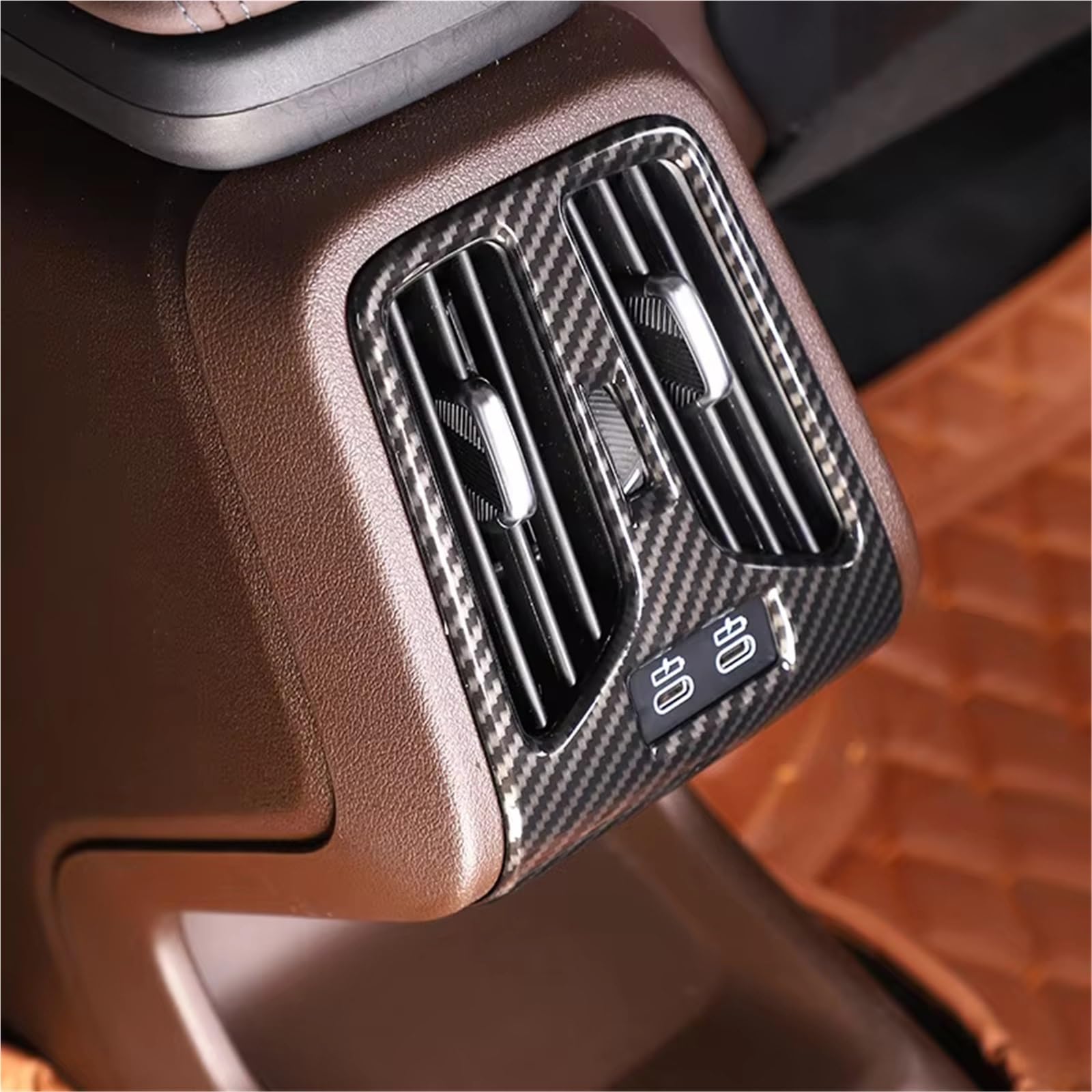 Compatible Con Para X2 U10 2023 2024 Cubierta Salida Ventilación Aire Acondicionado Trasero Coche Pegatina Embellecedora Accesorios Interiores
