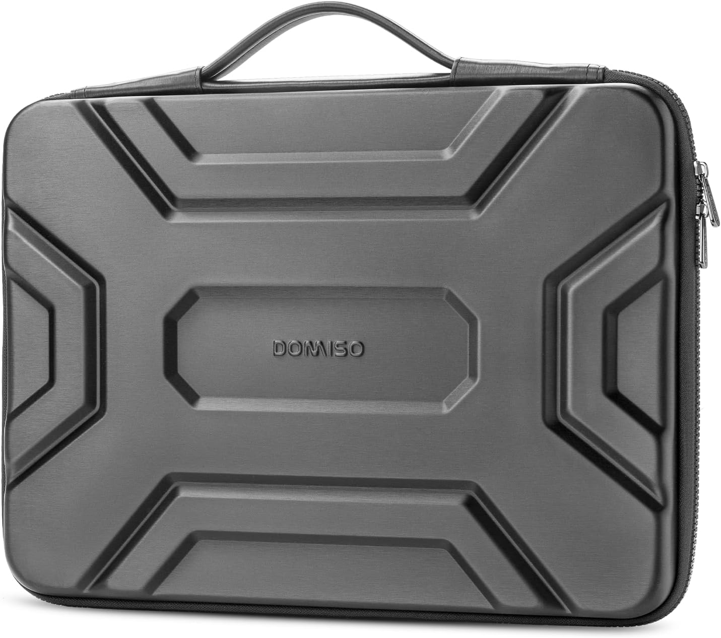 DOMISO 15.6 inch Laptop Sleeve Shoulder Bag Shockproof Computer Bag Waterproof EVA Protective Carrying Case for 16" MacBook Pro/Max M2 M1 2019-2023,15"-16" HP Dell Asus Laptop,Dell XPS 15,Dark Grey