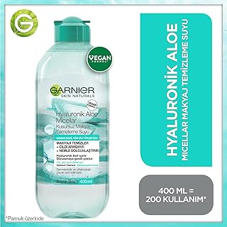 Garnier Skin Naturals Micellar Hyaluronik Aloe Kusursuz Makyaj Temizleme Suyu (400 ml)