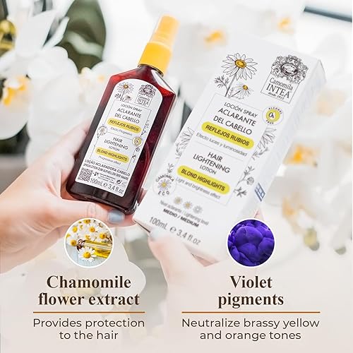 Miniatura 3 de Camomila Intea Natural Blonde Highlights Hair Lightener - Spray con extracto de manzanilla - 34 Oz