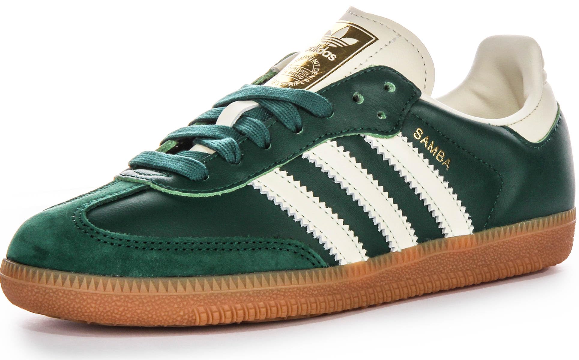 adidas Samba Og W IE0877, Zapatillas deportivas, Collegiate Green Gum, 9.5