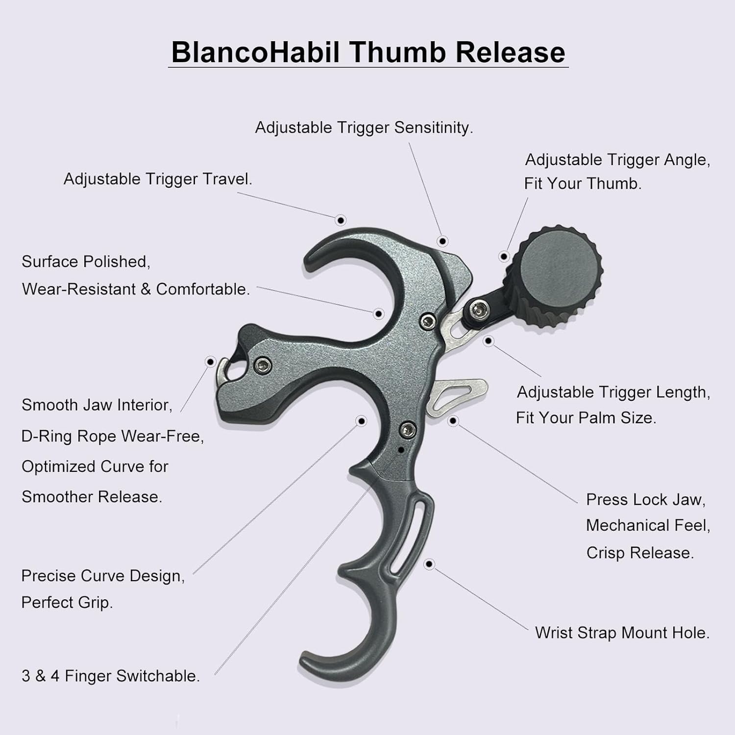 Bow Release (Black) and Adjustable Archery Draw Strength Trainer