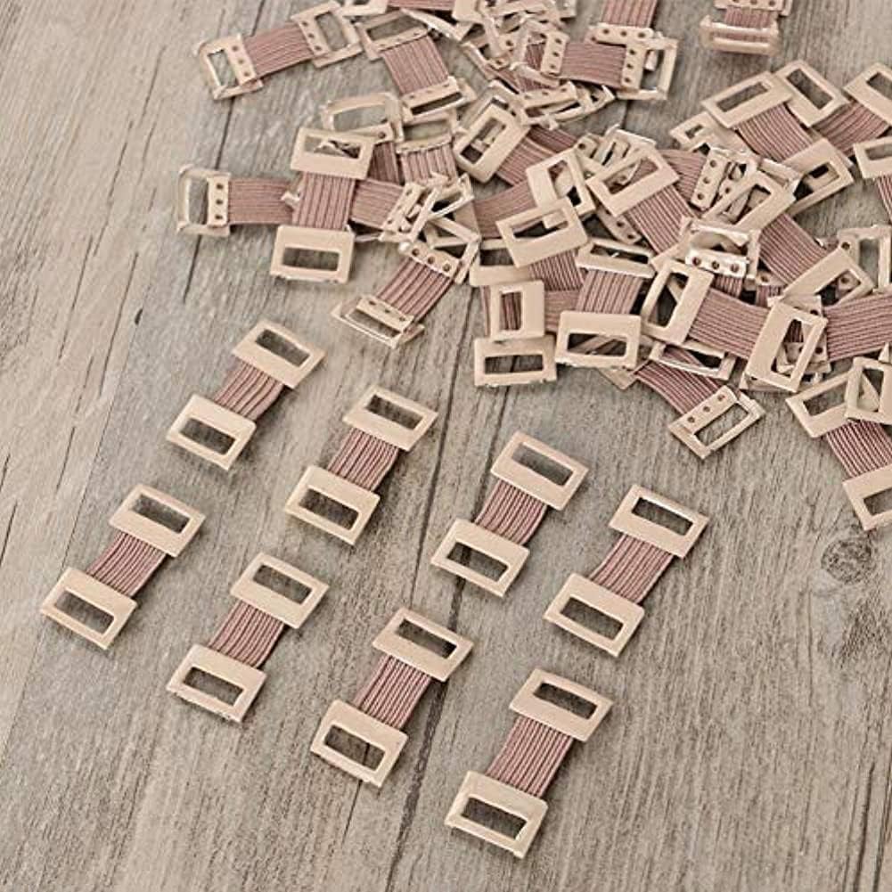 Rzcin Brown 15Pcs Elastic Bandage Clips Bandage Wrap Clips Stretch Metal Clips, Replaceable Wrap Clips For Various Types Bandages Bandaging Supplies