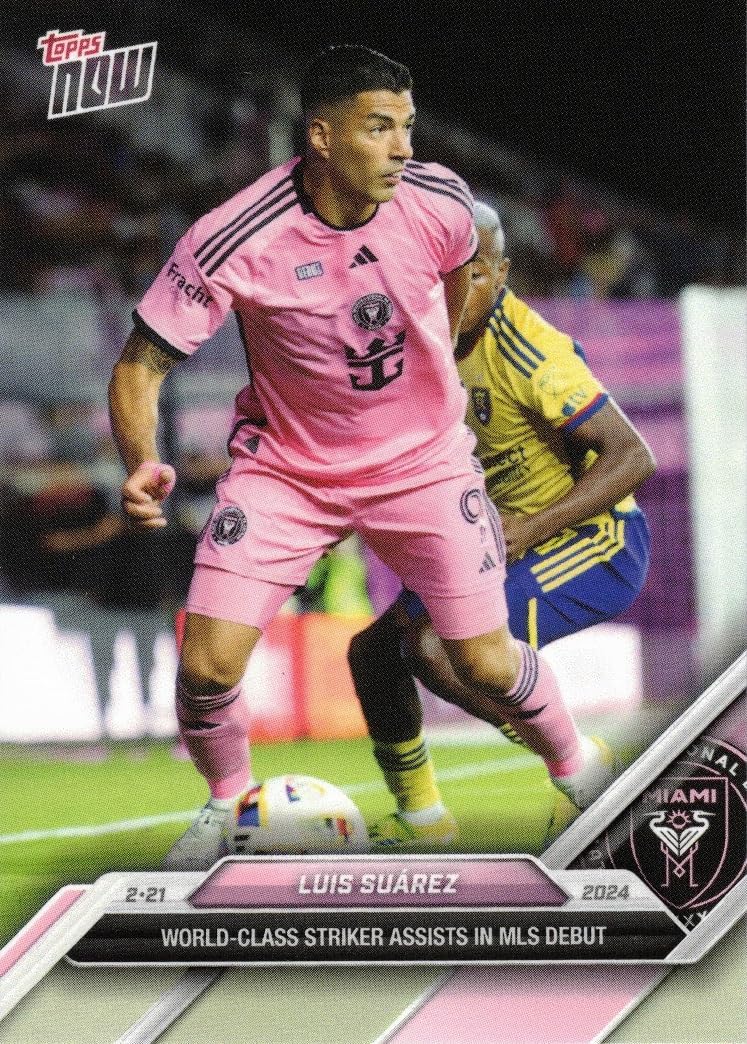 2024 Topps Now MLS #3 Luis Suarez Soccer Card Inter Miami - Only 546 made!