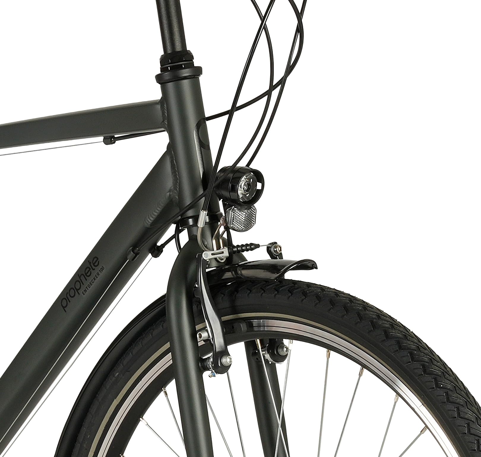 Prophete ENTDECKER 100 28 Zoll Trekkingbike 18 Gang Kettenschaltung Alu 52 cm Trekkingrad Industrial Olive matt