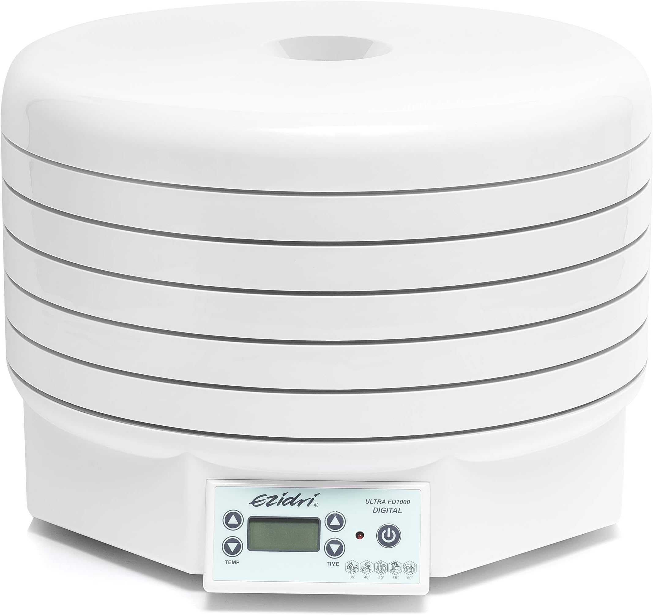 FD1000 Ultra Digital - high-Capacity Food Dryer (Expandable to 30 Trays), Bulk Drying, Digital Timer, Temperature Settings (30-70ºC), Ideal für RAW Food