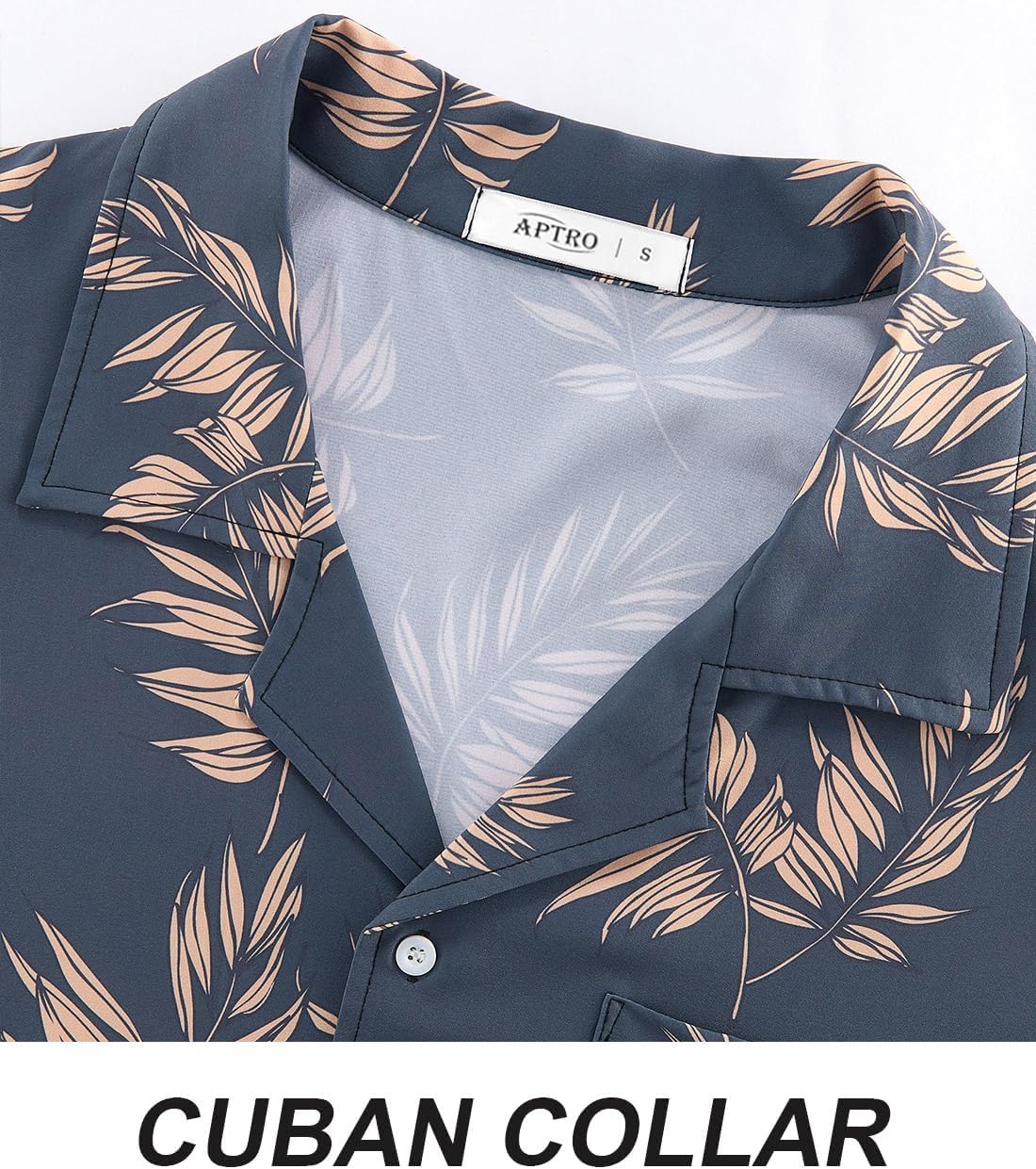 APTRO Men's Hawaiian Shirt Short Sleeve Summer Beach Tropical Button Down Shirt - Image 4